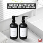 GMISUN Black Soap Dispenser, 2 Pack Matte Black Hand Soap Dispensers - Image 6