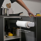 simpletome Paper Towel Holder Under Cabinet or Wall Mount ONE Hand Operation - Image 6