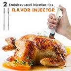 CloudHand Meat Turkey Pop Up Timer & Flavor Injector Set, Turkey Thermometer - Image 2