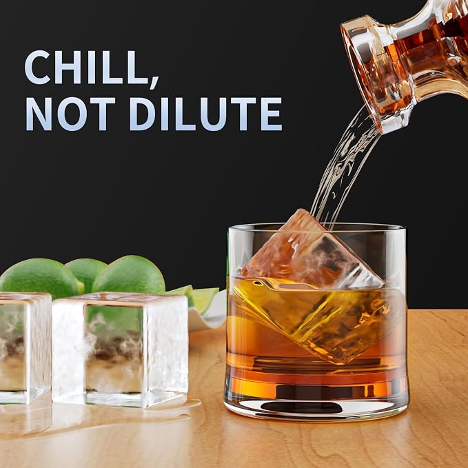 Large Ice Cube Tray for Whiskey: FDDBI Big Square Ice Cube Maker for Cocktail - Image 6