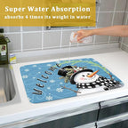 Christmas Snowman Dish Drying Mat - Image 7