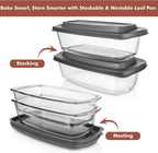Razab LARGE 7.6 Cups/1800 ML/1.9 Qt Glass Loaf Pan - Image 4