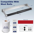Paper Towel Holder Wall Mount Adhesive Paper Towel Holder Under Cabinet Toilet - Image 2