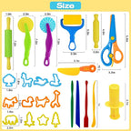 LCY WEDSHI Dough Tool Set, Dough Accessories Includes Animal Molds, Cutters - Image 4