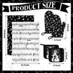 Leinuosen 8 Pcs Music Note Kitchen Decor Accessories Set Farmhouse Towels Oven - Image 3