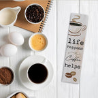 Vintage Coffee Signs, Life Happens Coffee Helps, Retro Metal Tin Sign, - Image 5