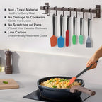Silicone Spatula Set, 6 Pieces Food Grade Kitchen Utensils - Image 4