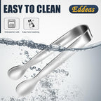 Eddeas Mini Tongs For Serving Food，Set fo 12 Small Tongs For Appetizers，Small - Image 8