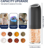 CIRCLE JOY Gravity Electric Salt and Pepper Grinder Set, Battery Powered - Image 3