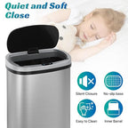 Dkeli 13 Gallon Automatic Motion Sensor Trash Can, Stainless Steel Touchless - Image 7