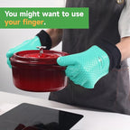 GEEKHOM BBQ Gloves Heat Resistant Oven Mitts - Image 5