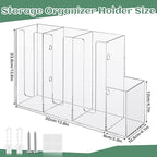 Cunhill 4 Compartments Acrylic Coffee Cup and Lid Storage Organizer Holder - Image 2