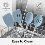 Vayvnt 4PCS Kitchen Utensils Set, Heat Resistant Silicone Utensils Set - Image 7