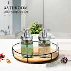 Amolliar Plastic Mason Jar Soap Dispenser - Image 4
