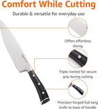 Amazon Basics Classic 8-inch Full Tang High Carbon Stainless Steel Chef's Knife - Image 2