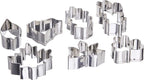 Ateco 7 pc Stainless Steel Leaf Cutter Set by Ateco