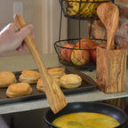 Olive Wood Spatula For Cooking | 12" Large & 3" Wide Flat Wooden Spatula Ideal - Image 9