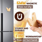 Vesici 24 Pcs Magnetic Bottle Opener 2.5in DIY Bamboo Butterfly Shape Beer - Image 3