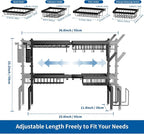 Over The Sink Dish Drying Rack, Expandable 2-Tier Stainless Steel Over The Sink - Image 3