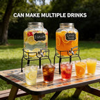 2 Pack1 Gallon Glass Drink Dispensers - Image 6