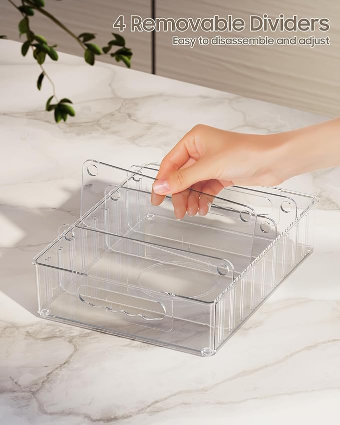 LYNG Lid Organizers Inside Cabinet, Food Container Lid Organizer - Image 6