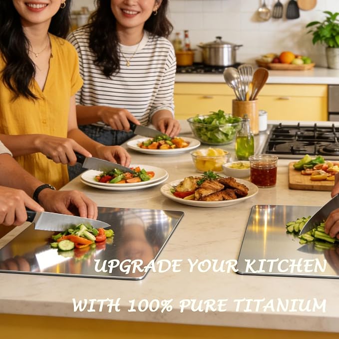 100% Pure Titanium Cutting Board Set of 3, Titanium Cutting Boards - Image 7