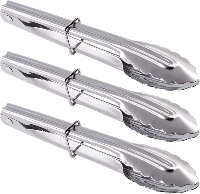 HINMAY Mini Stainless Steel Serving Tongs Small Tongs by HINMAY