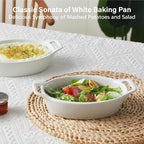 ONEMORE Oval Au Gratin Baking Dish, 20 oz Small Casserole Dishes - Image 3