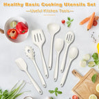 TeamFar Silicone Cooking Utensils Set, 7-Piece Heat Proof Kitchen Utensils Set - Image 7