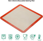 Square Silicone Baking Mats for 12 Inch Cake Pan/12x12 Cheesecake Pan/Toaster - Image 7