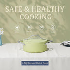 CookinCraze 4.5qt Ceramic Dutch Oven Pot - Image 2