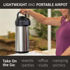 Coffee Carafe Airpot & Cleaning Brush - 101oz / 3L Airpot 12 Hours Hot Water - Image 9