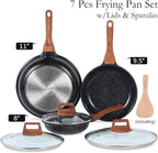 ESLITE LIFE Nonstick Ceramic Frying Pans Skillets Set - Image 2