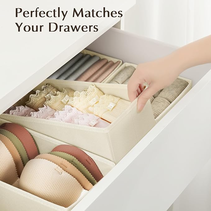 DIMJ Drawer Organizers Clothes, Dresser Organizer Bins - Image 5