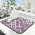 WISELIFE Dish Drying Mat Super Absorbent Drying Mat Large Dish Drying Mats by WiseLife