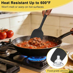 4 Pcs Silicone Spoon Spatula Set, 11.4 In, Food Grade Rubber Spatulas - Image 3