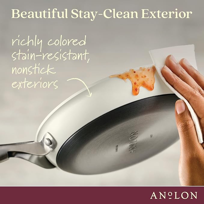 Anolon Achieve Hard Anodized Nonstick Frying Pan/Skillet, 10 Inch - Image 5