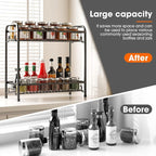 Spice Rack for Countertop, 2-Tier Standing Sturdy Metal Seasoning Organizer - Image 6