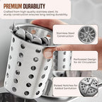 OCS Parts Stainless Steel Utensil Drying Cups | Stainless Steel | Set of 3 | - Image 5