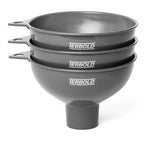 3pc Wide Mouth Canning Funnels for Filling Bottles and Mason Jars | Large Spout by Terbold