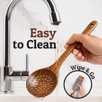 PriorityChef Wooden Slotted Spoon - Image 8