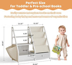 HAVLOTII Kids Bookshelf and Toy Storage - Image 2