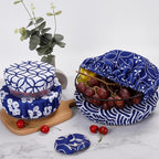 10Pcs Reusable Bowl Covers In 5 Size, Stretch Cloth Fabric Dish Cover Kitchen - Image 4