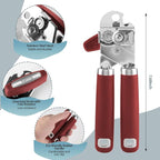 Safring Can Opener Manual, Heavy Duty Handheld Strong Can Opener - Image 2