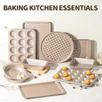 Terlulu 10-Piece Baking Pans Set, Bakeware Sets Nonstick, Baking Set - Image 2