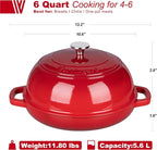 VORRINGARD Enameled Cast Iron Dutch Oven Pot - Image 2
