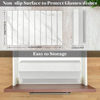 Large Stone Dish Drying Mats for Kitchen Counter, Fast Drying Collapsible Dish - Image 2
