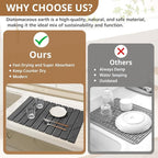 2 PCS Large Stone Dish Drying Mat - Image 5