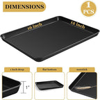 E-far 16x12 Inch Baking Sheet, Non-stick Cookie Sheet Pan - Image 2