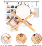 Collapsible Bamboo Dish Drying Rack - Image 7